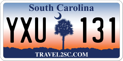 SC license plate YXU131