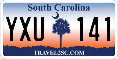 SC license plate YXU141