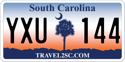 SC license plate YXU144