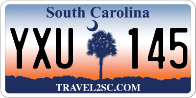 SC license plate YXU145