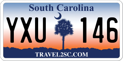 SC license plate YXU146