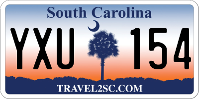 SC license plate YXU154