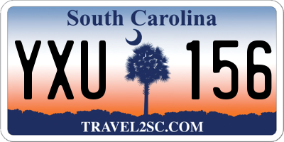 SC license plate YXU156