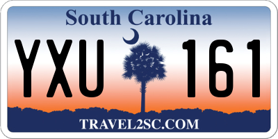 SC license plate YXU161