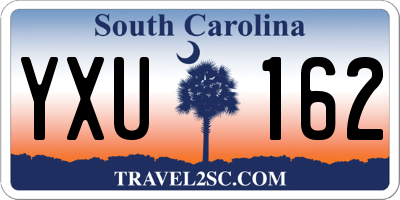 SC license plate YXU162