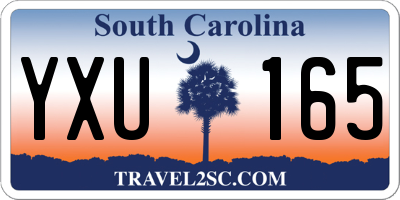 SC license plate YXU165