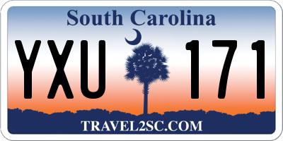 SC license plate YXU171
