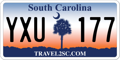SC license plate YXU177