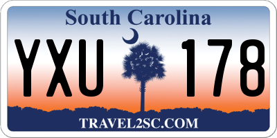SC license plate YXU178