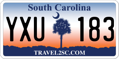 SC license plate YXU183