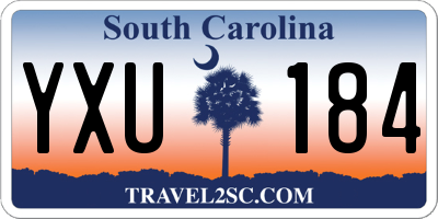 SC license plate YXU184
