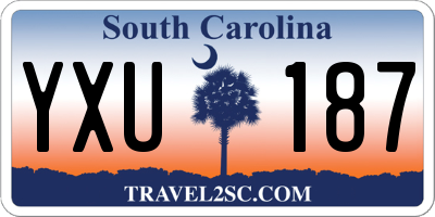 SC license plate YXU187