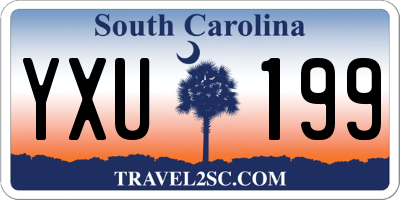 SC license plate YXU199