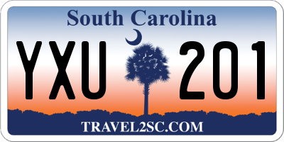 SC license plate YXU201