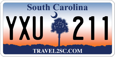SC license plate YXU211