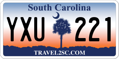 SC license plate YXU221
