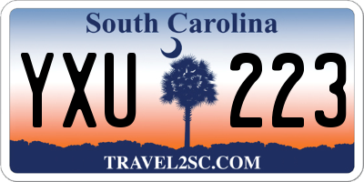SC license plate YXU223