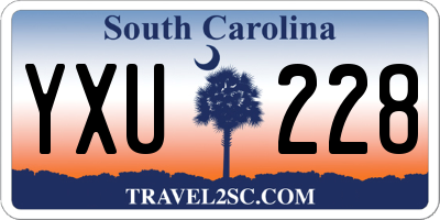 SC license plate YXU228