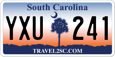 SC license plate YXU241