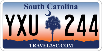 SC license plate YXU244