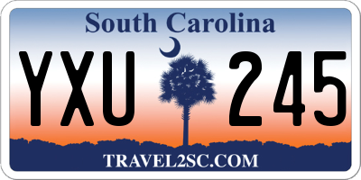 SC license plate YXU245