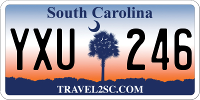 SC license plate YXU246