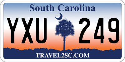 SC license plate YXU249