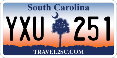 SC license plate YXU251