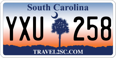SC license plate YXU258