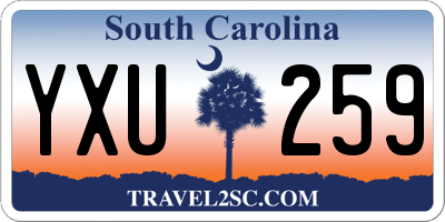 SC license plate YXU259