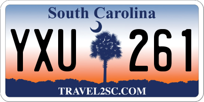 SC license plate YXU261