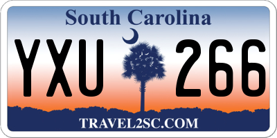 SC license plate YXU266
