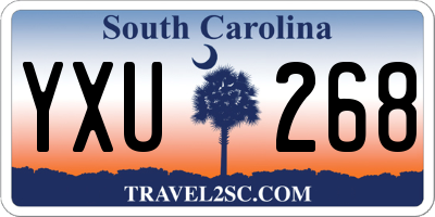 SC license plate YXU268