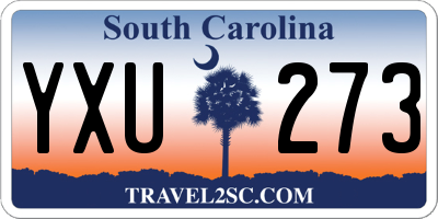SC license plate YXU273