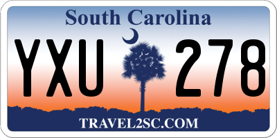 SC license plate YXU278