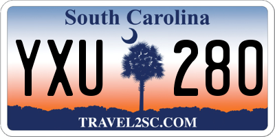 SC license plate YXU280