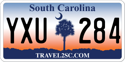 SC license plate YXU284
