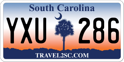 SC license plate YXU286