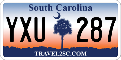 SC license plate YXU287