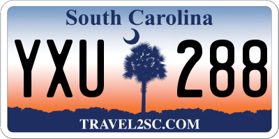 SC license plate YXU288