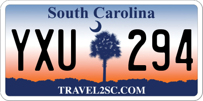 SC license plate YXU294