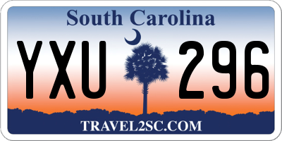 SC license plate YXU296