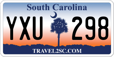 SC license plate YXU298
