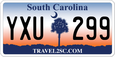 SC license plate YXU299