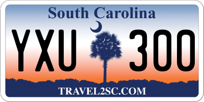 SC license plate YXU300