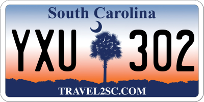 SC license plate YXU302