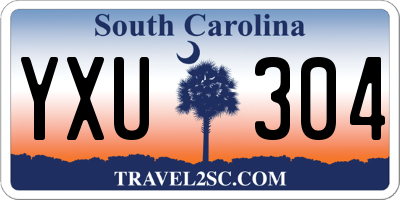 SC license plate YXU304
