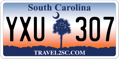 SC license plate YXU307