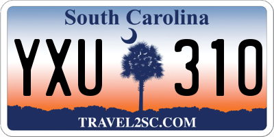 SC license plate YXU310