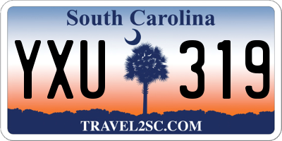 SC license plate YXU319